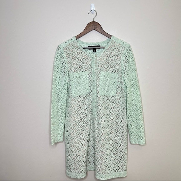 Victoria Beckham Lace Knee Length Long Sleeve Dress Large - Picture 2 of 11